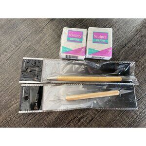 New & Sealed Sculpey III White Clay Bundle with Richeson Sculpting Tools